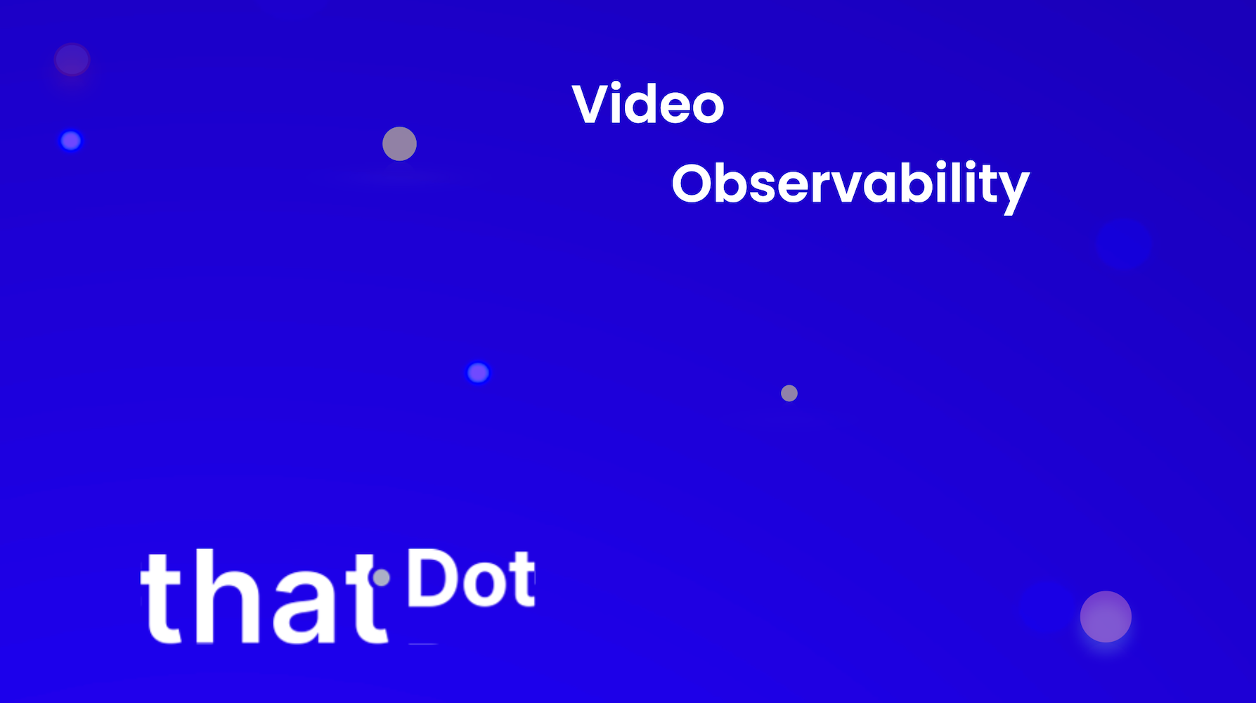 Video Observability and Streaming Graph